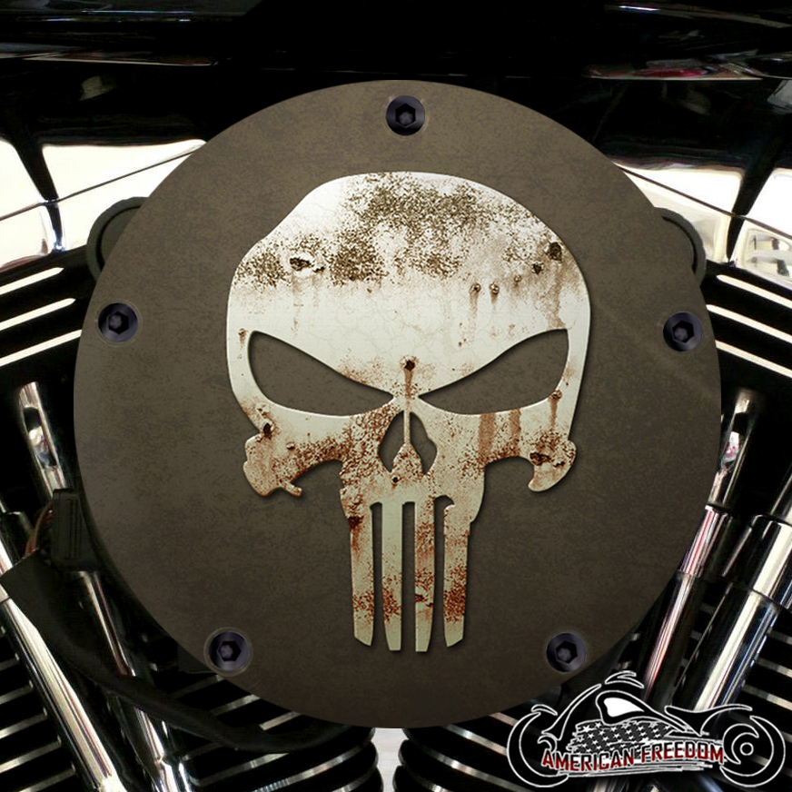 Harley Davidson High Flow Air Cleaner Cover - Rusted Punisher